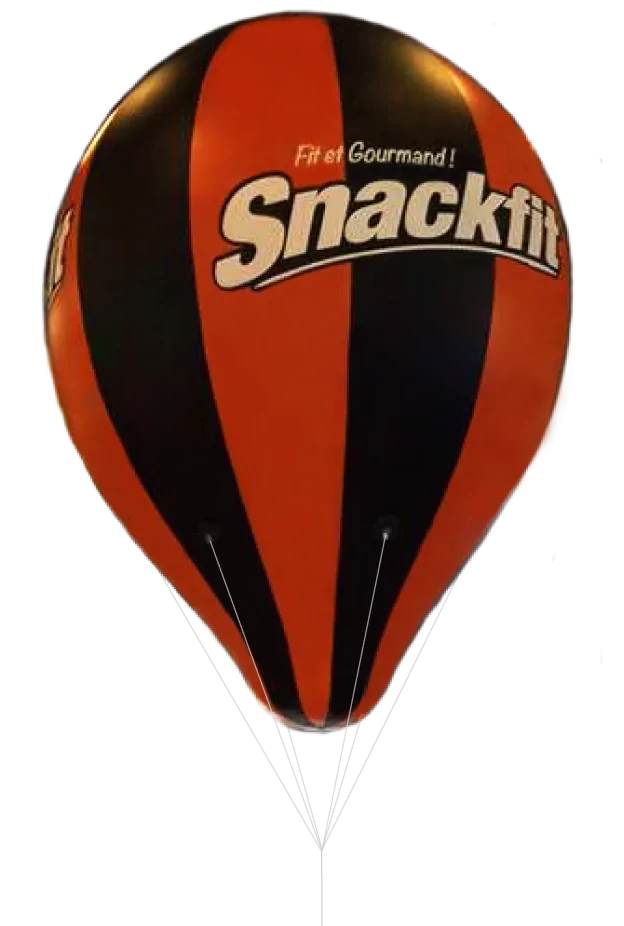 Ballon gonflable publicitaire PVC opaque bicolore